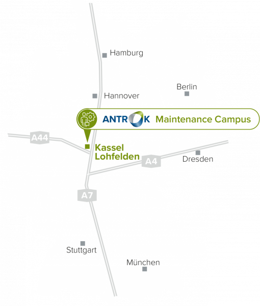 Deutschland Karte Antrok Maintenance Campus